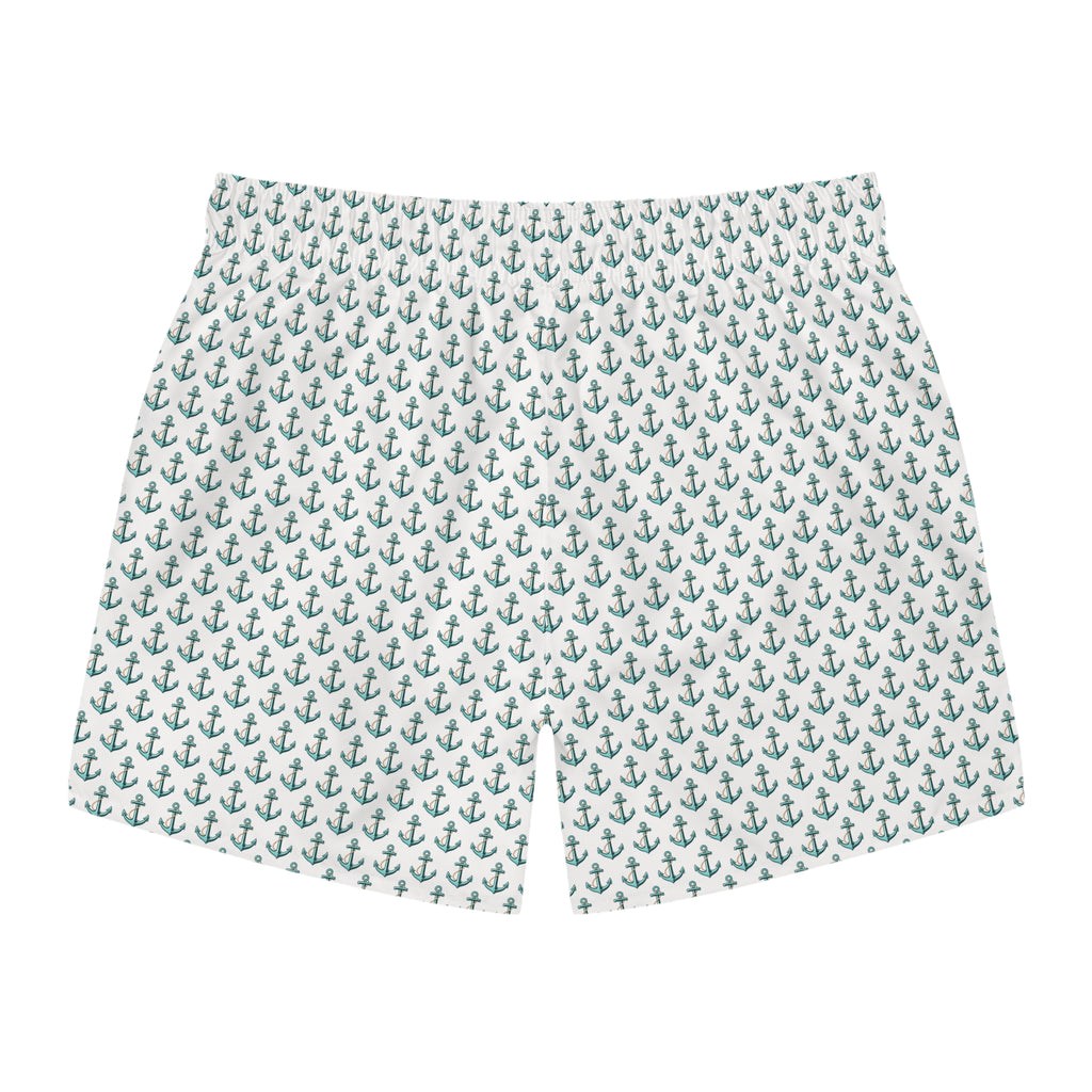 Anchor Pattern Swim Trunks