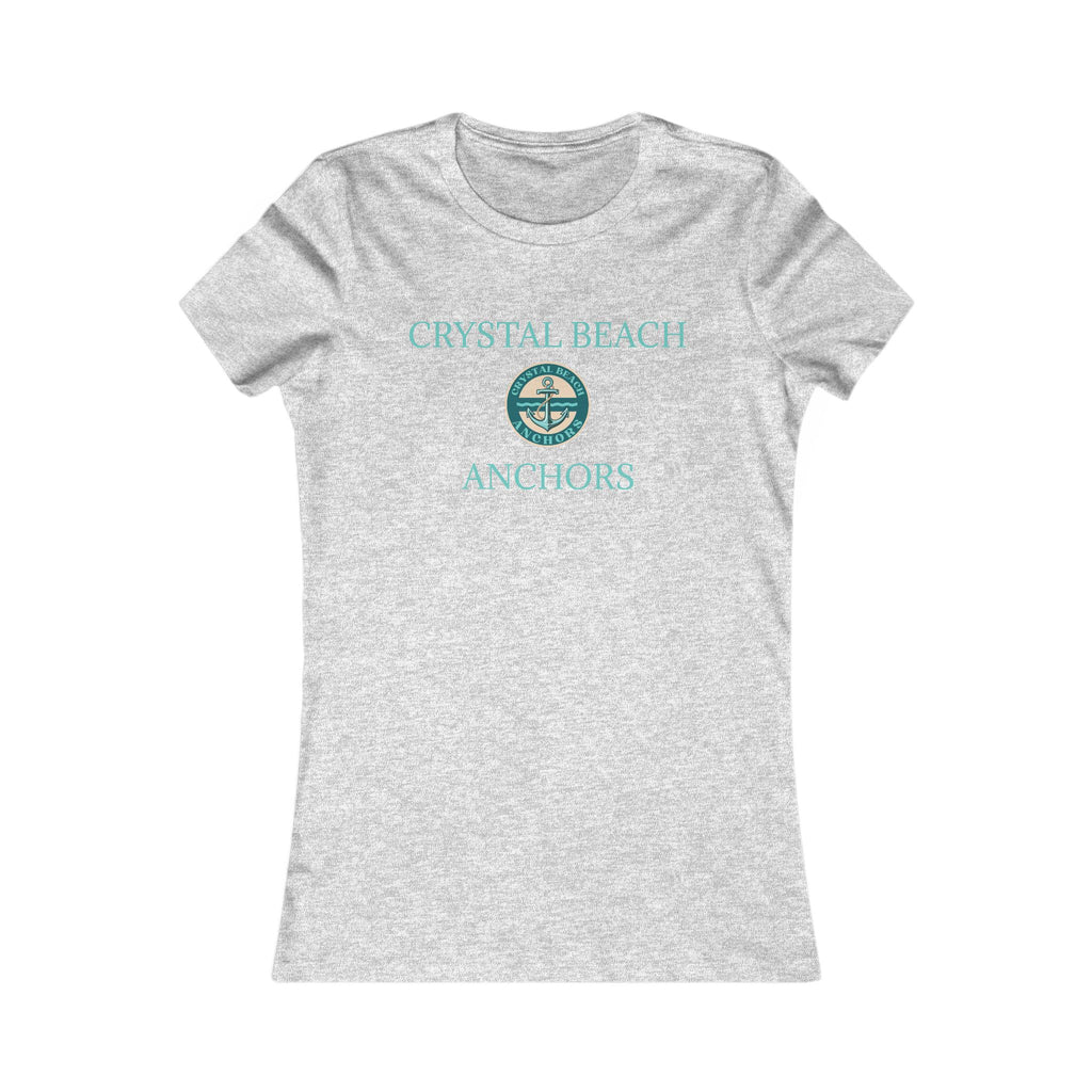 Women's Crystal Beach Anchors Fitted T-Shirt