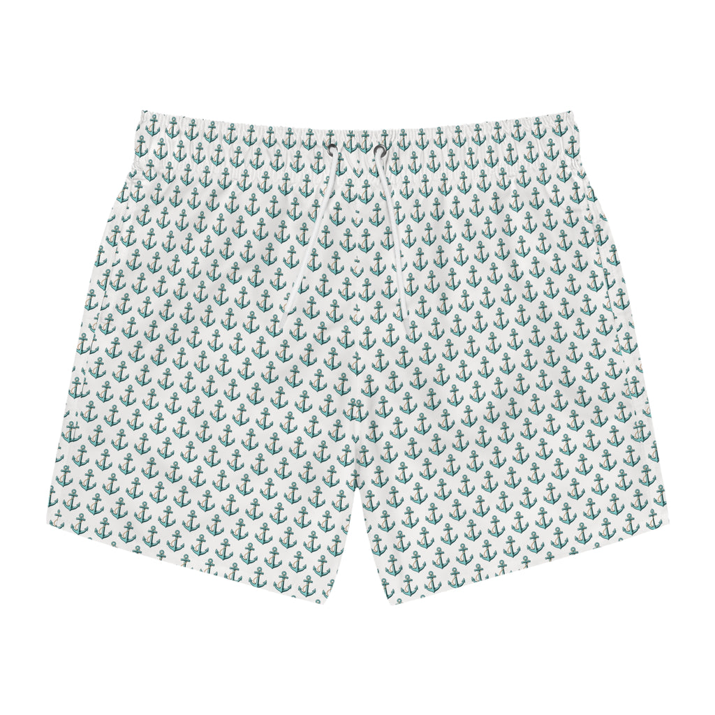 Anchor Pattern Swim Trunks
