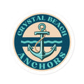 Crystal Beach Anchors Round Sticker