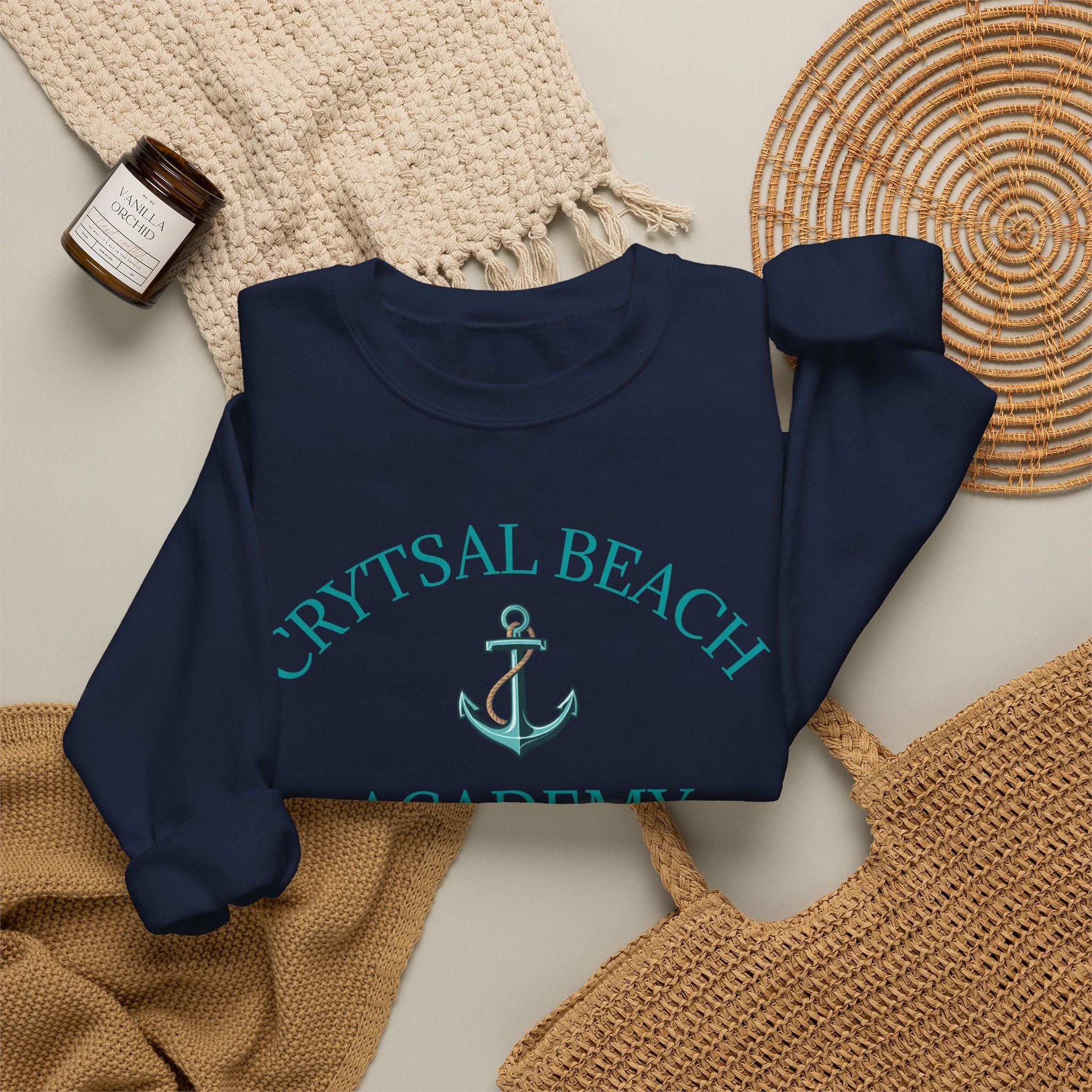 Unisex Crystal Beach Anchors Crewneck